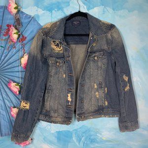 Just USA Frayed Denim Jacket